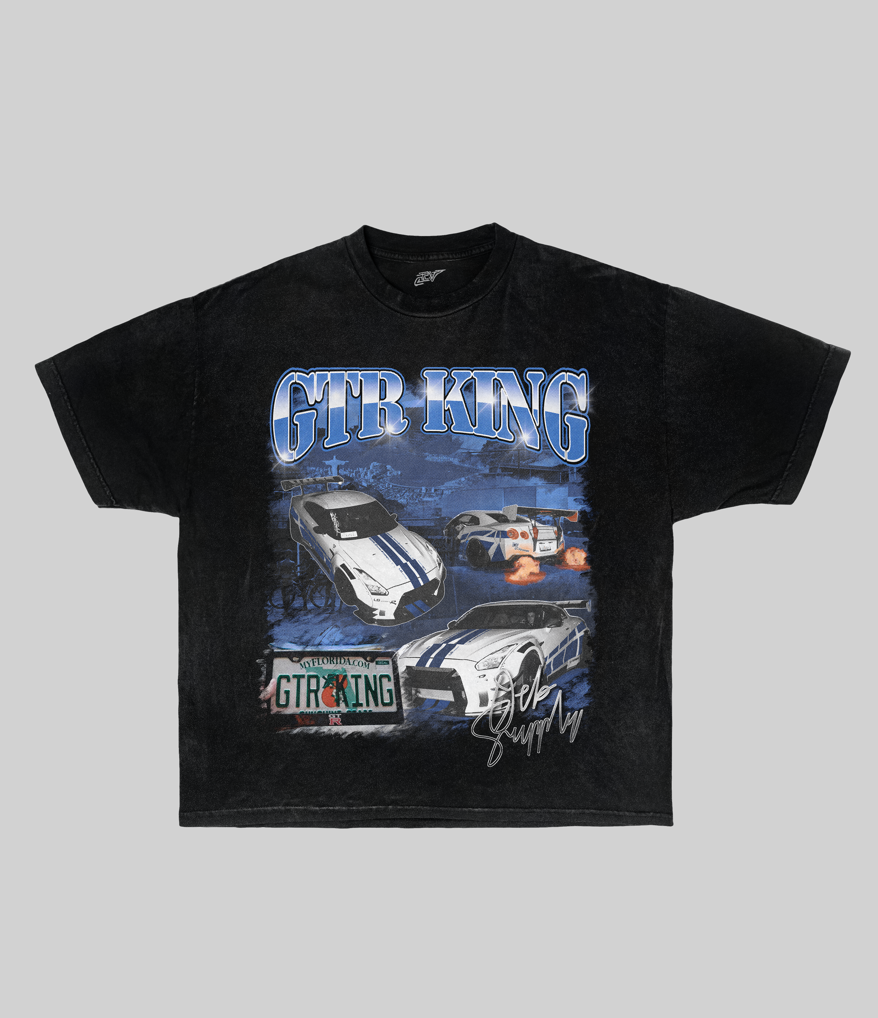 GTR KING TEE - BLACK (Boxy)