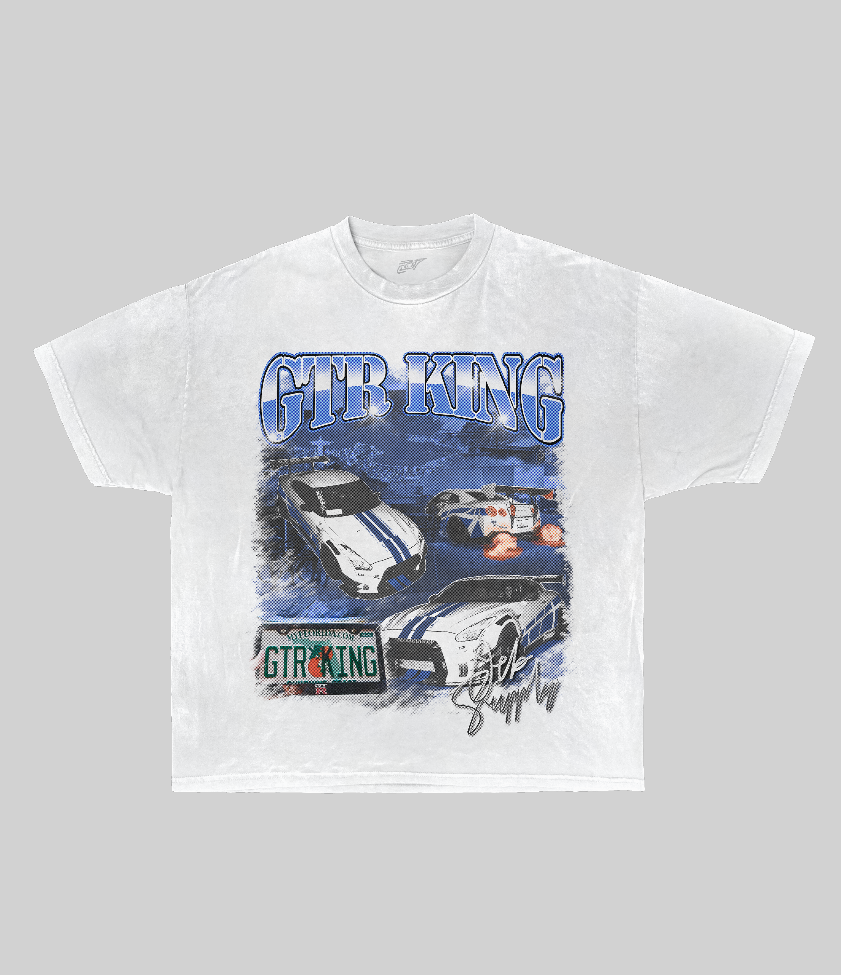GTR KING TEE - WHITE (Boxy)