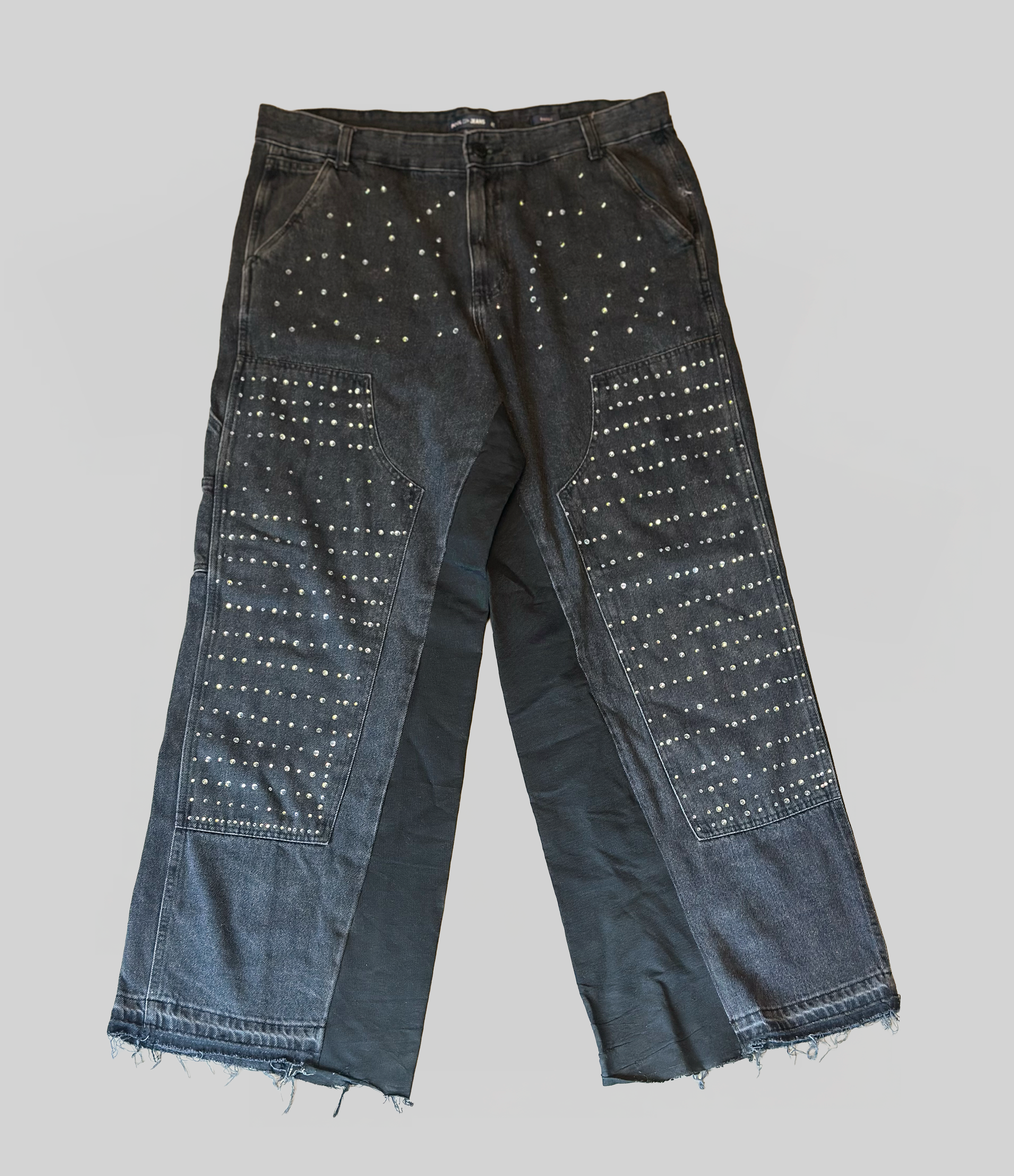 Rhinestone Super Baggy Jeans
