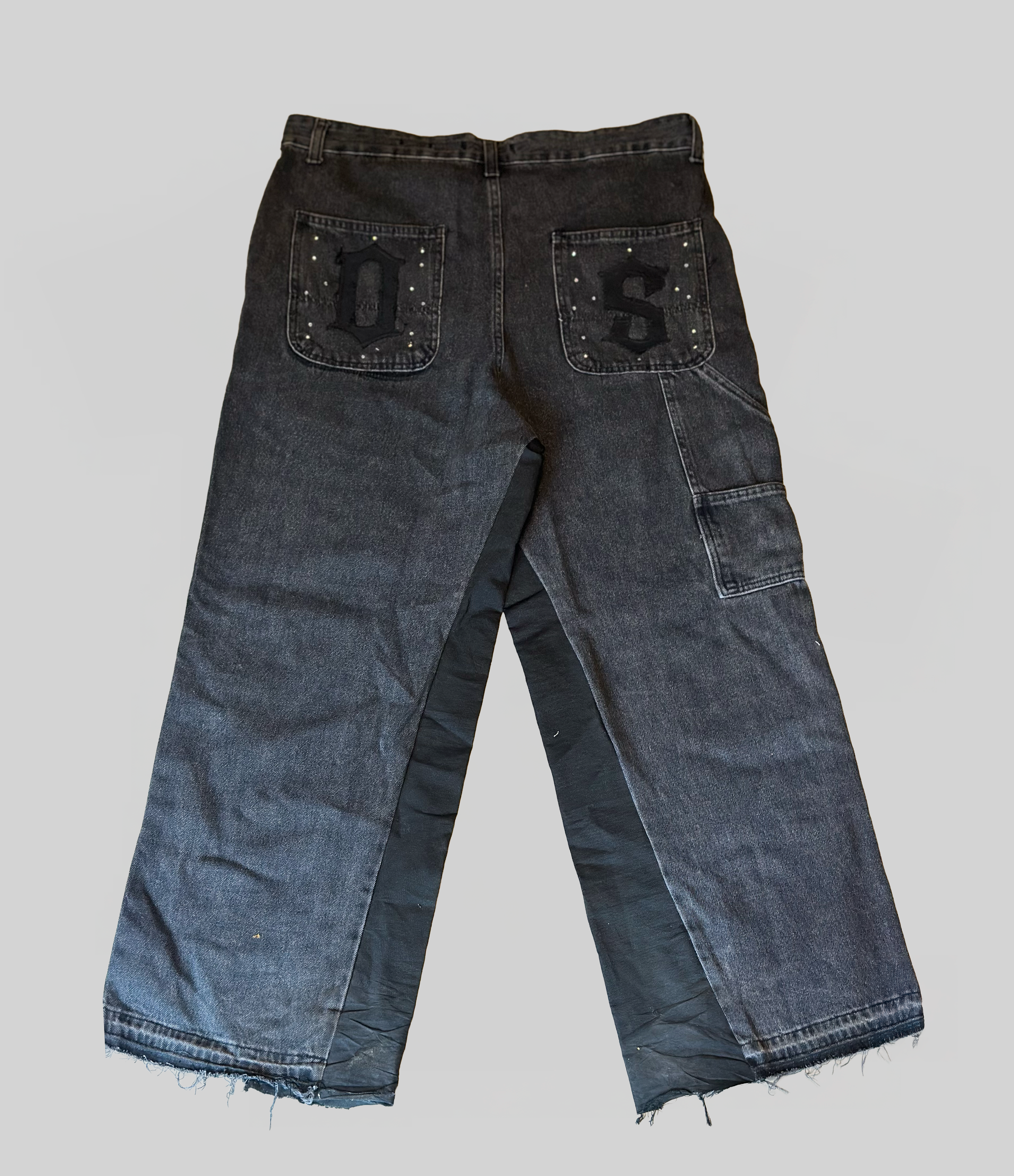 Rhinestone Super Baggy Jeans